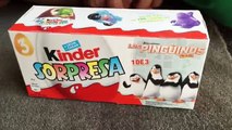Kinder Surprise Eggs. Penguins Of Madagascar Edition - Kids Toys