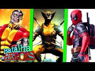 Minecraft : DEADPOOL vs WOLVERINE vs COLOSSUS - BATALHA DE HERÓI