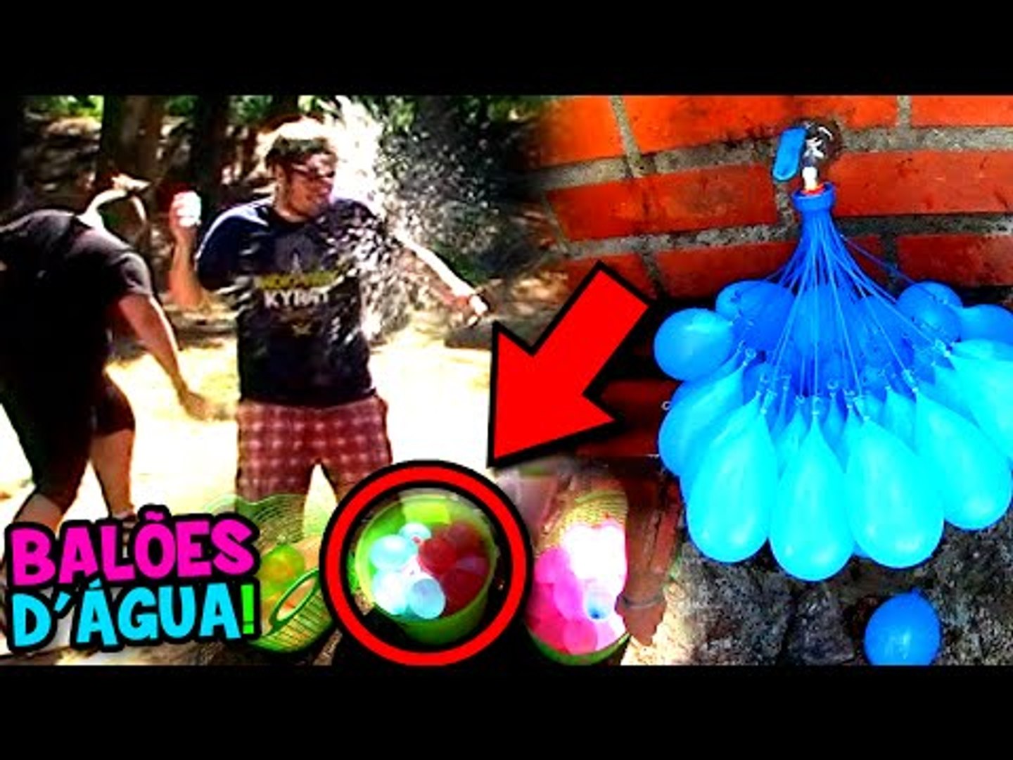 FUI FAZER UMA GUERRA DE BALÕES DE ÁGUA E OLHA NO QUE DEU !