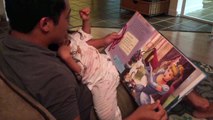 Motormouth dad reads Cinderella book ridiculously fast to daughter
