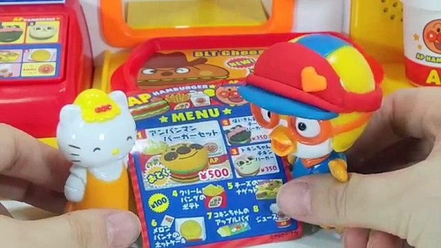 호빵맨 수다 햄버거 가게 놀이 뽀로로 장난감 ANPANMAN Hamburger Shop ～ アンパンマン おしゃべりハンバーガー屋さん