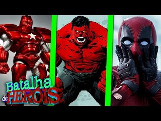 Minecraft : HULK VERMELHO vs CRIMSON DYNAMO vs DEADPOOL - BATALHA DE HERÓI