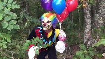 The legend of the scary creepy clown in the woods. New Halloween skit with Princess Ella