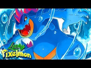 Minecraft : LUCKY PIXELMON - O DEUS FERALIGATR ! DESTRUINDO A EQUIPA INTEIRA !