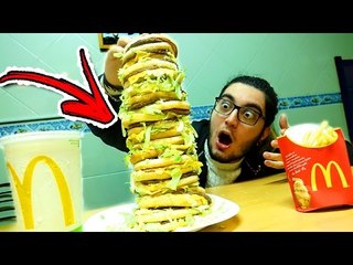 COMI O NOVO BIG MAC TOWER GIGANTE DE 50$ ( Menu Secreto McDonald's)