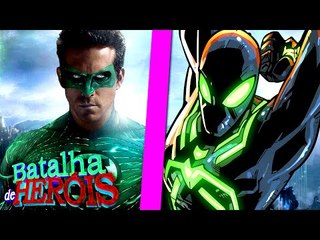 Minecraft : SPIDER-MAN VERDE vs LANTERNA VERDE - BATALHA DE HERÓI