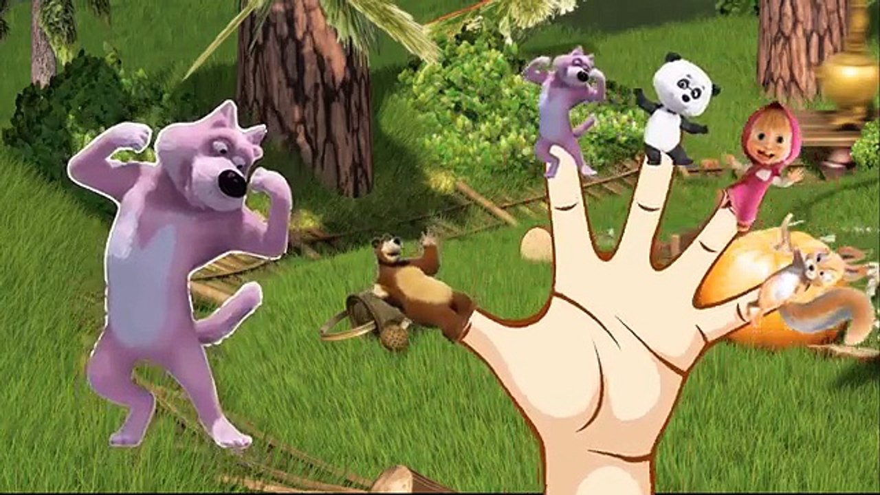 Nasha and Bean Springs #finger #family song nursery #rhymes | nasha i medved finger songs!