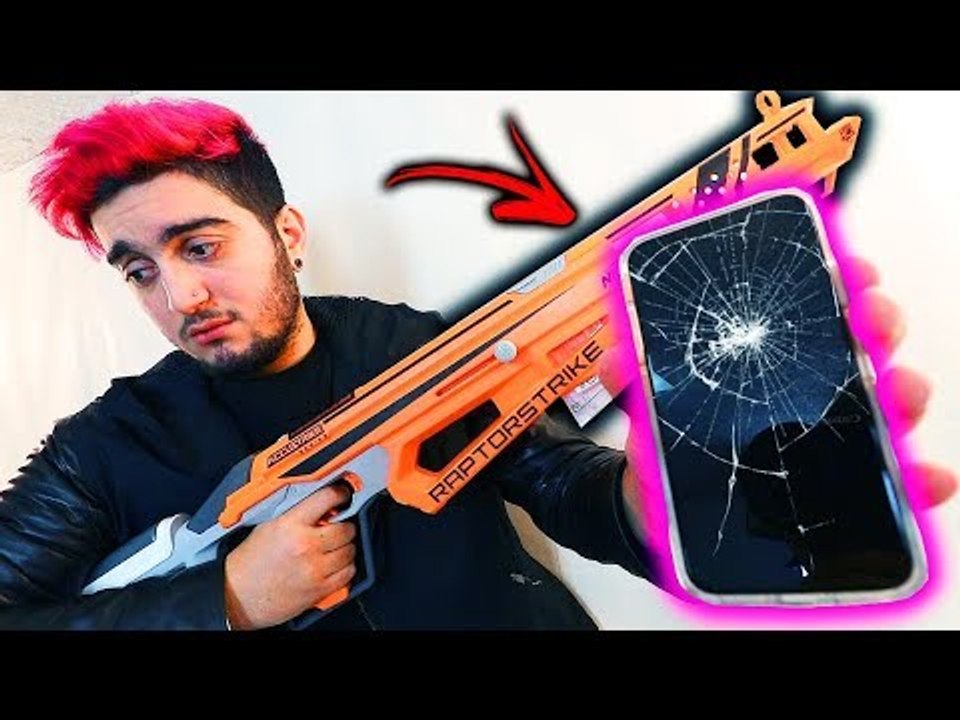 IPHONE X vs NERF ! NÃO IMAGINAM O QUE ACONTECEU !