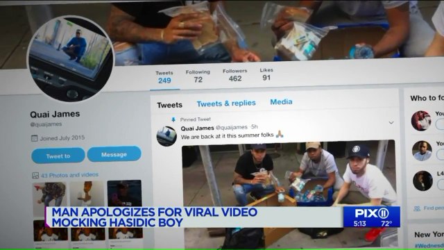 Man Apologizes for Viral Video Mocking Young Hasidic Boy