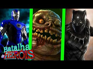Minecraft : IRON MAN AZUL vs ABOMINATION vs PANTERA NEGRA - BATALHA DE HERÓI