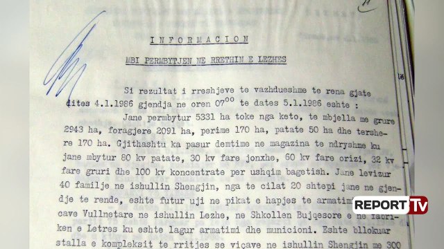 Report TV - Dervishi: Përmbytje ka pasur dhe në regjimin e Enver Hoxhës