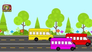 Bus Learn colors, Red, Green, Blue, Bus racing, for Baby, Toddlers, kids and Children