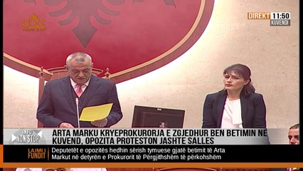 Descargar video: Betohet mes tymueseve Kryeprokurorja e Përkohshme, Arta Marku