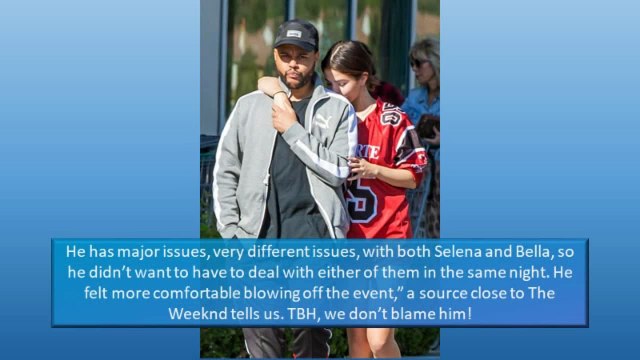 THE WEEKND AVOIDS BELLA HADID-SELENA GOMEZ, SKIPS MET GALA 2018! - THE GOSSIP TUBE