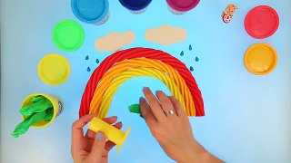 Modelăm un curcubeu din plastilină Play-Doh”, Învățăm culorile