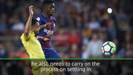 Dembele has time to improve, he is progressing - Valverde