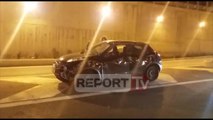 Report TV - Aksident te Unaza e Re makina bën salto 100 metra