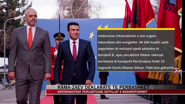 Rama-Zaev, deklaratë të përbashkët - News, Lajme - Vizion Plus