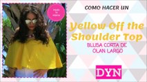 TOP OLAN LARGO // Yellow Off the Shoulder Top // BLUSA CAMPESINA