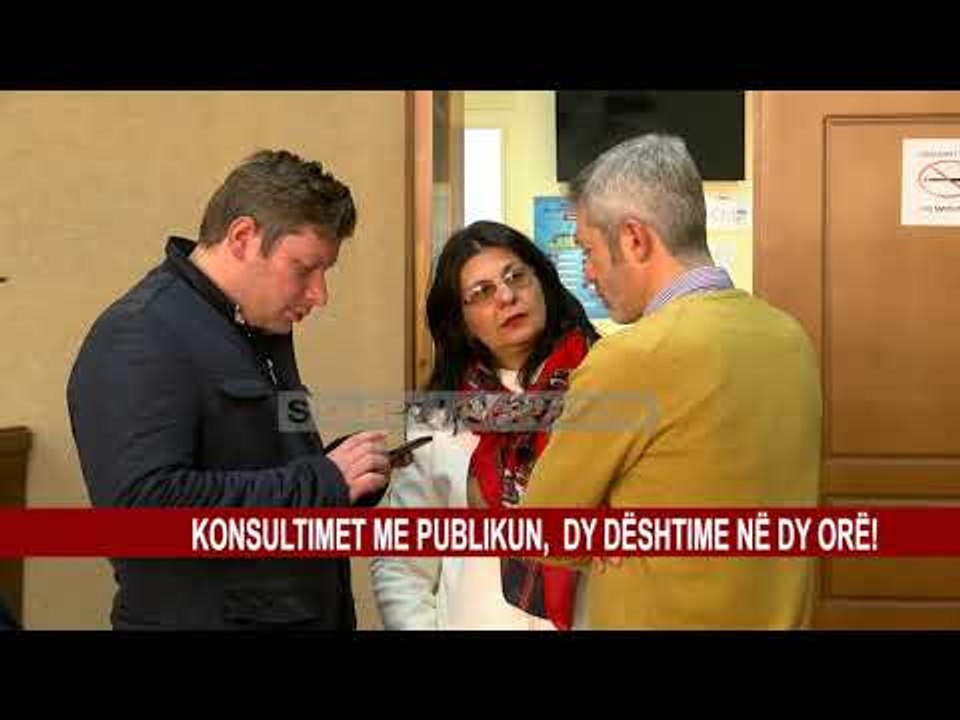 KONSULTIMET ME PUBLIKUN, DY DËSHTIME NË DY ORË!