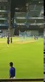 Arjun Tendulkar bowls to Rohit Sharma in Wankhede - ipl 2018 - Mumbai Indians