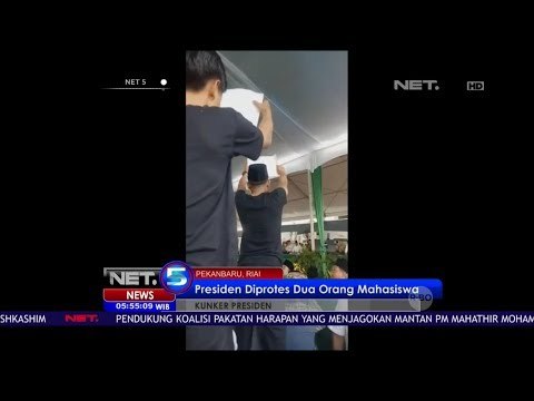 Presiden Diprotes 2 Orang Mahasiswa -NET5