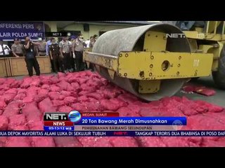 Video herunterladen: Polda Sumut Musnahkan 20 Ton Bawang Merah  -NET5