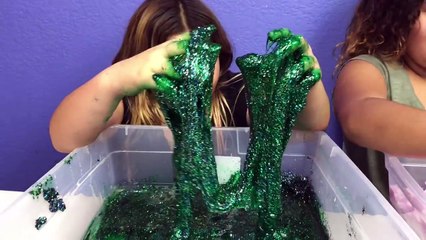 MAKING SLIME BACKWARDS CHALLENGE -  Reverse Slime Making tutorial