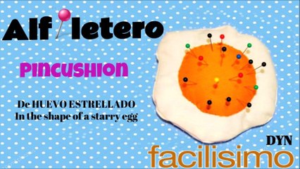 PINCUSHION VERY EASY / ALFILETERO HUEVO FRITO