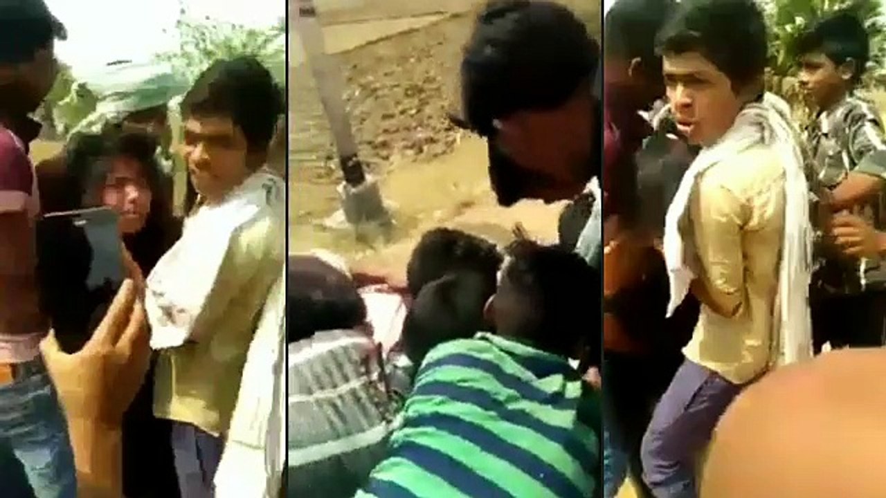 Dozens of boys together make a shameful move with a minor child, watch your video tremble