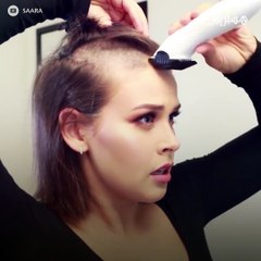 فتاة تحلق شعرها بالكامل أمام الكاميرا .. هل لديك الجرأة لفعل ذلك؟