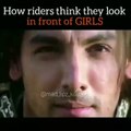 How riders think they look on bike and reality
