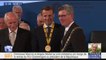 Emmanuel Macron reçoit le prix Charlemagne pour son engagement européen
