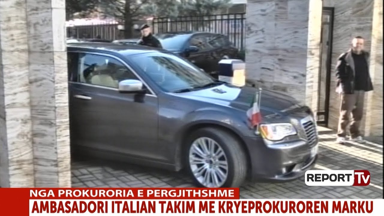 Report TV - Ambasadori Italian Alberto Cutillo takon Kryeprokuroren Arta Marku
