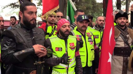 Motosikletli gruptan türbe ziyareti - BİLECİK