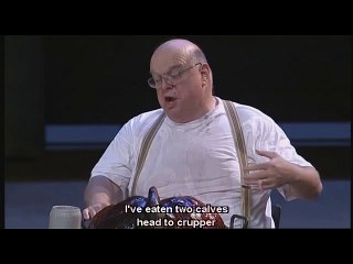 "EATING" scene - Jezt hab' ich gegessen...- Mahagonny - K.Weill [Art Haus Cat.N°100092]