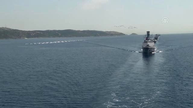 Efes-2018 Birleşik Müşterek Fiili Atışlı Tatbikatı - Tatbikat Unsurlarının Selamlama Geçişi