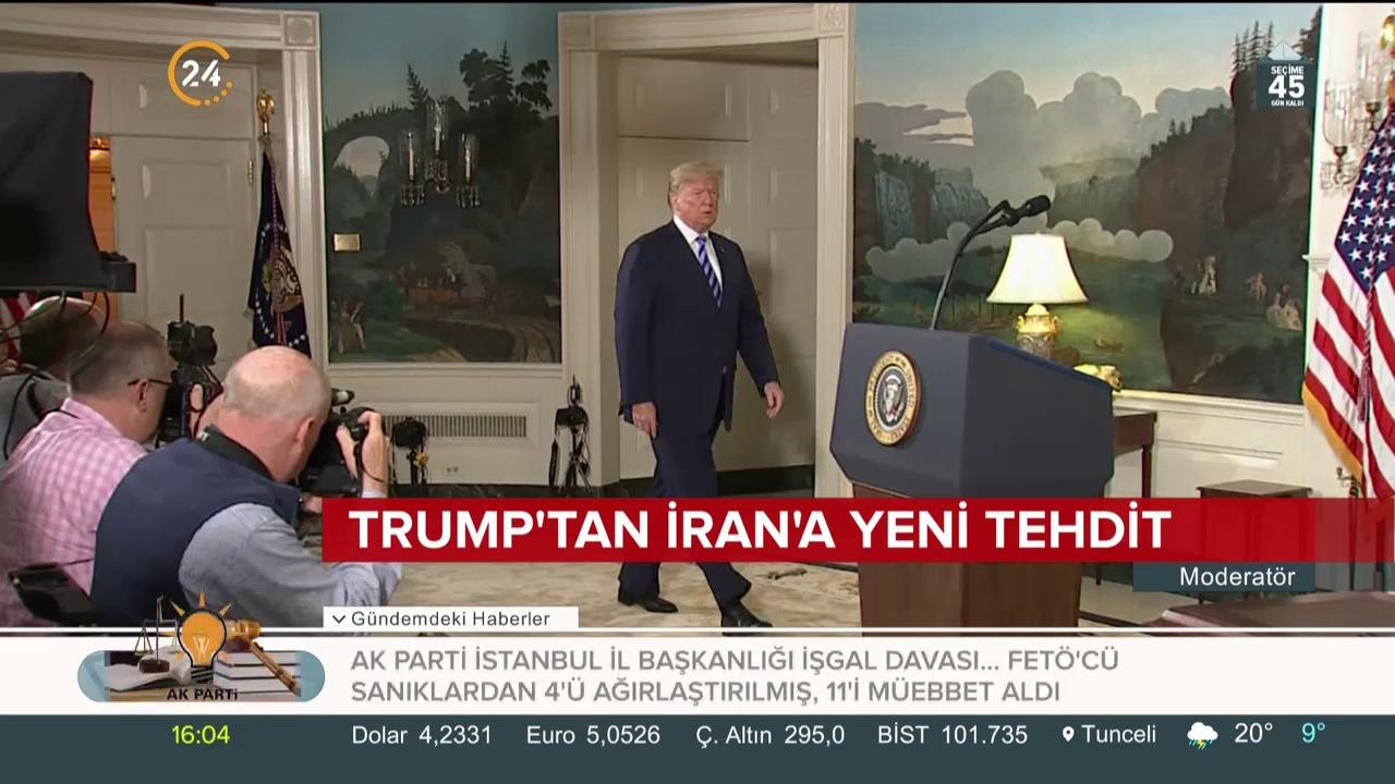 Trump'tan İran'a yeni tehdit