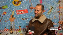 Report TV - Artisti kosovar, Jakup Ferri, dhe ekspozita me mozaikun fantastik të tij
