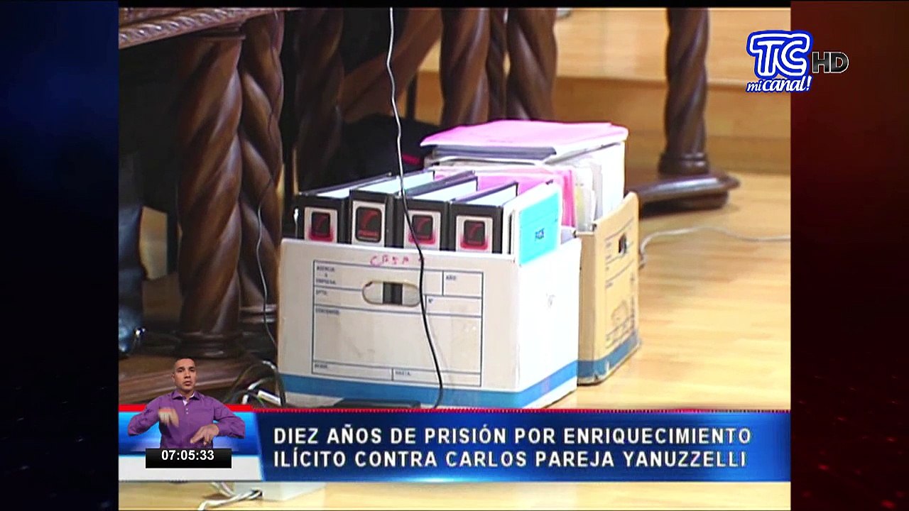 10 años de prisión por enriquecimiento ilícito contra Carlos Pareja Yanuzzelli