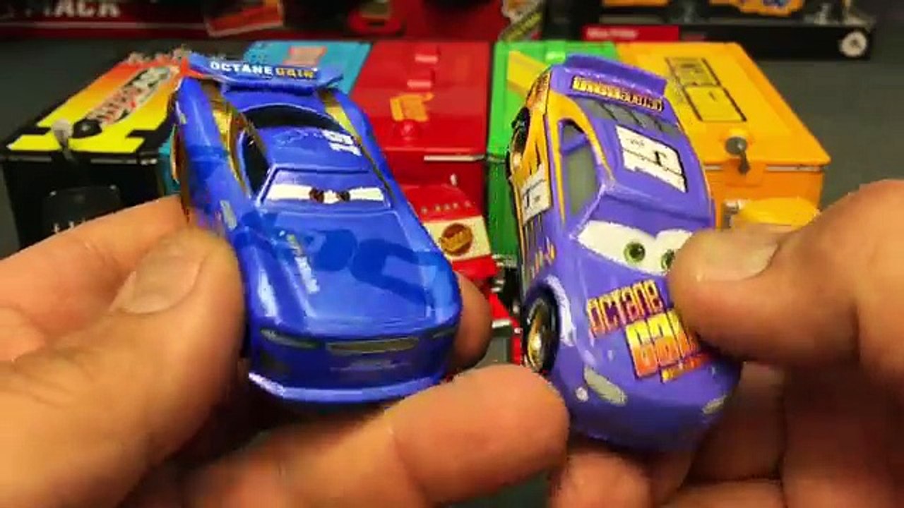 Disney Cars Haulers Lightning Mcqueen & Cars 3 Racers Bobby Swift Cal weathers Tim Treadless diecast