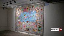 Report TV - Artisti kosovar, Jakup Ferri, dhe ekspozita me mozaikun fantastik të tij