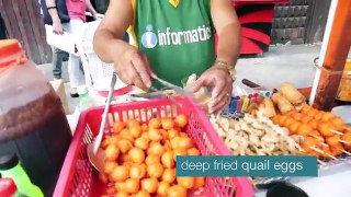 Spanish lady tries Filipino street foods/필리핀 길거리 음식