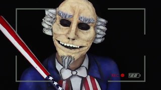 Uncle Sam Halloween SFX Makeup Tutorial | THE PURGE MINI SERIES