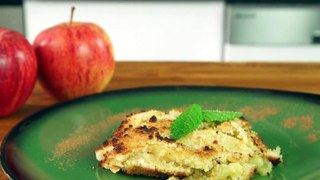 Un délicieux et léger crumble aux pommes, miam 