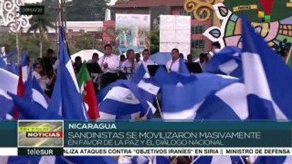 Masiva movilización en Nicaragua por la paz y el diálogo nacional