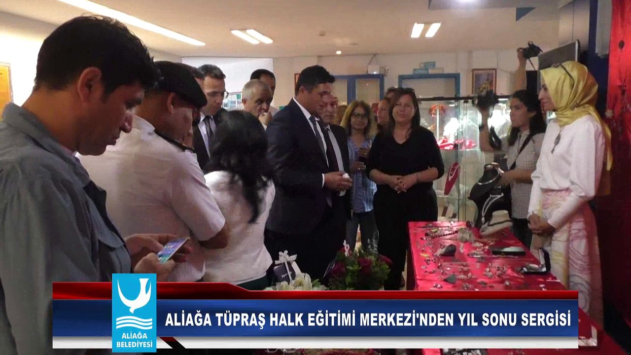ALİAĞA TÜPRAŞ HALK EĞİTİMİ MERKEZİ'NDEN YIL SONU SERGİSİ