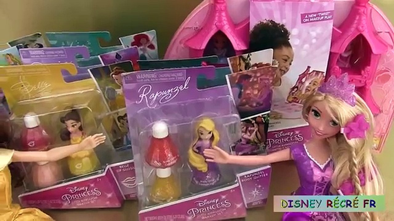Disney Princess Makeup Set Coffret Maquillage Little Kingdom Nail Polish Vernis Brillant à lèvres