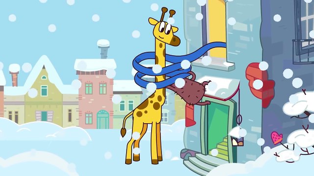 Веселые песни для детей - Жираф и шарф - Учим цвета! Мультики для малышей