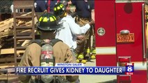 Father Inspired by Daughter to Become Firefighter Sacrifices His Kidney to Save Her